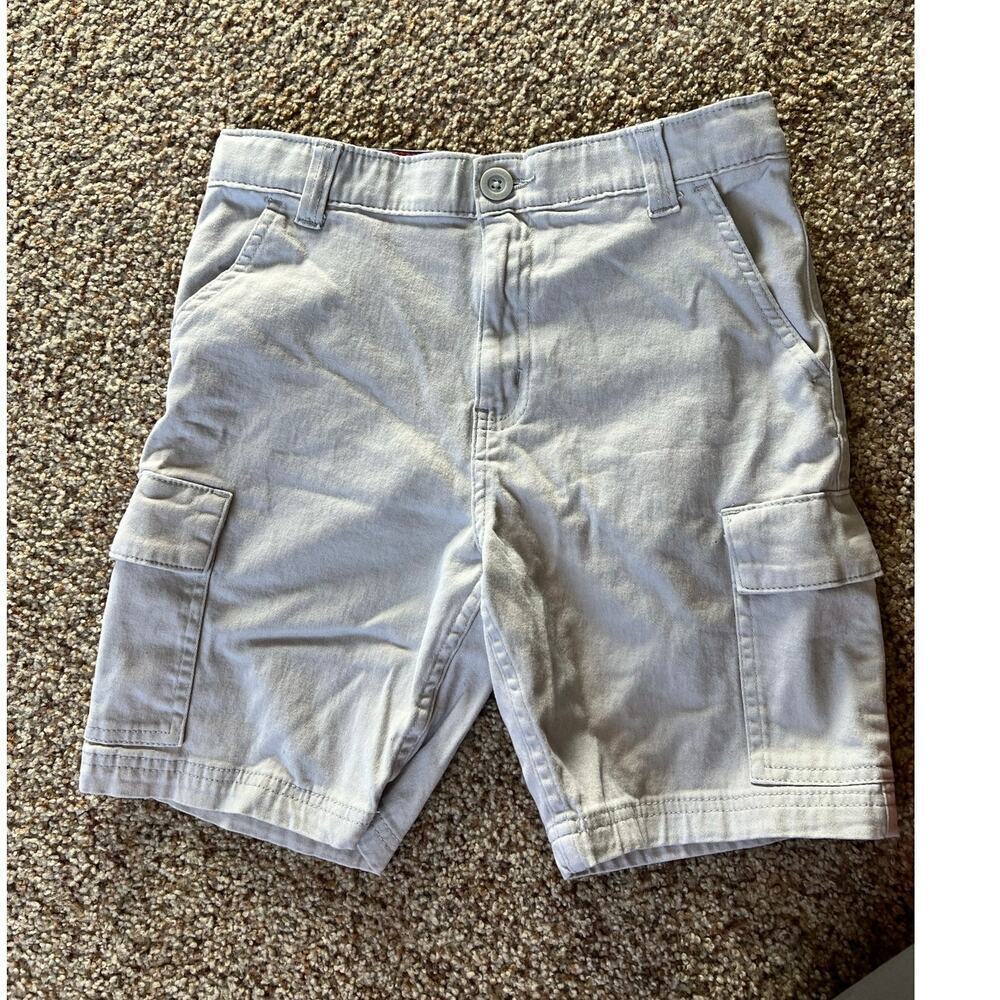 Boys Levi Cotton Cargo Shorts, Size 12, Two Pair, Blue/Gray, Adjustable Waist